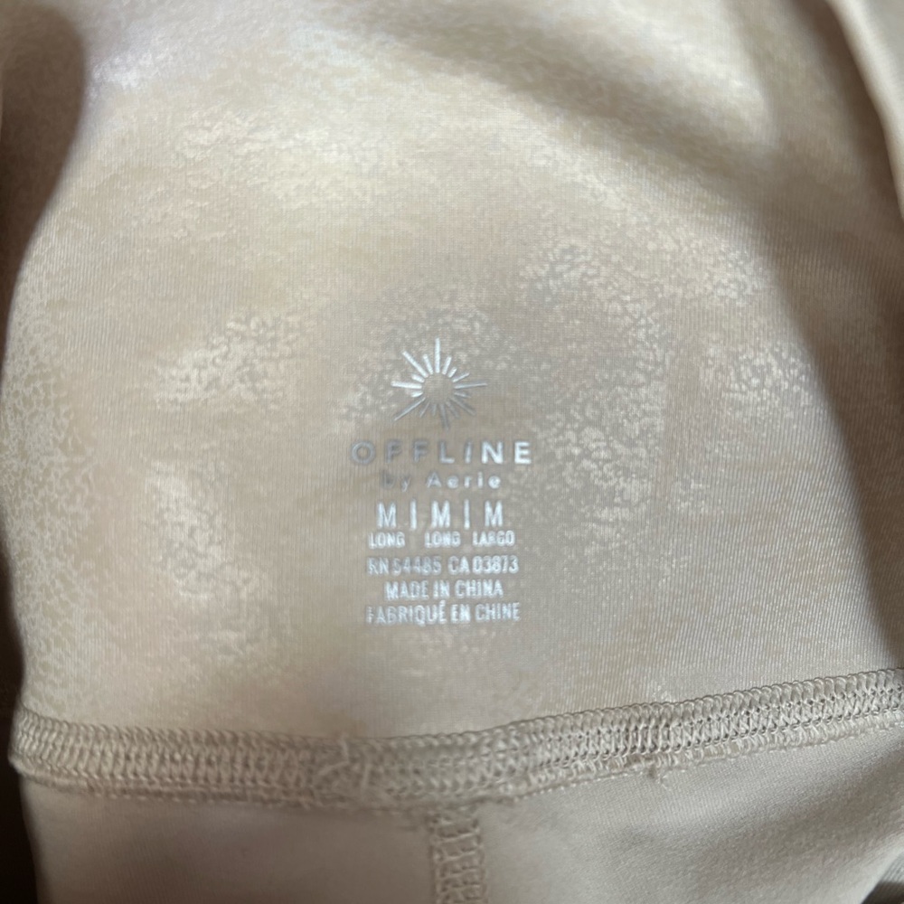 Cream Aerie crossover leggings